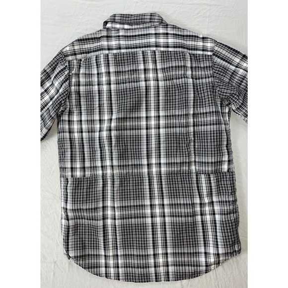 Columbia Long Sleeve Button Front Vented Fishing Shirt. Gray Plaid, Size S. EUC! - Picture 6 of 7